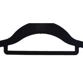 Set de 5 umerașe Maxi din velur - negru