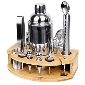 Set de barman CHESTER cromat 12 piese