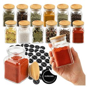 Set de borcane pentru condimente HIDALGO, 12 bucăți
