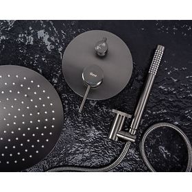 Set de duș încastrat Rea Lungo Grip Titan + BOX