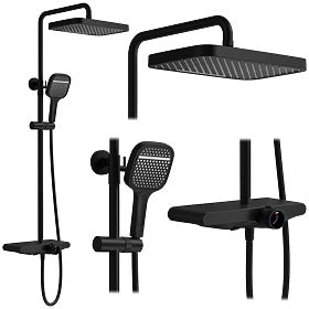 Set de duș REA Bari Negru, Rea