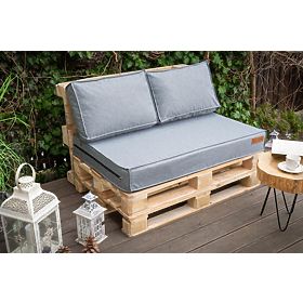 Set de perne pentru mobilier cu paleti - Gri deschis, FLUMI