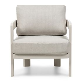 Set mobilier de grădină Japori, aluminiu, bej deschis, rotunjit