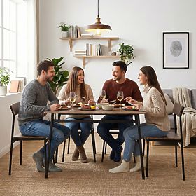 Set mobilier pentru bucătărie masă + 4 scaune MALMO ModernHome, MODERNHOME