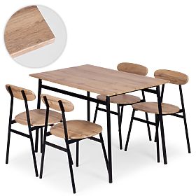 Set mobilier pentru sufragerie bucătărie masă + 4 scaune OSLO ModernHome, MODERNHOME