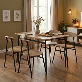 Set mobilier pentru sufragerie bucătărie masă + 4 scaune OSLO ModernHome, MODERNHOME