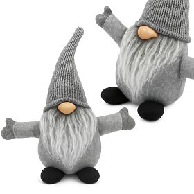 Spiriduș de Crăciun 35 cm YX045 GRI