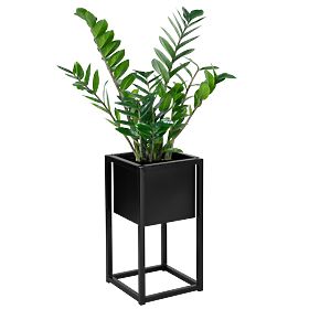 Suport pentru flori Concove loft 40 cm negru