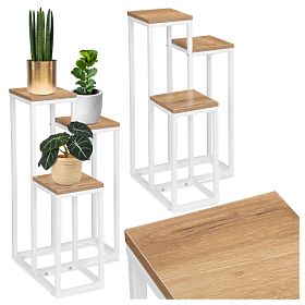 Suport scandinav pentru flori Munir alb craft
