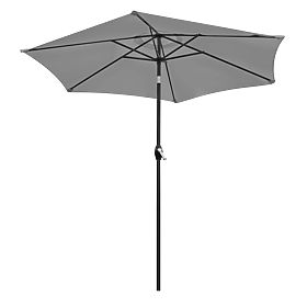 Umbrelă de grădină pliabilă pentru balcon, reglabilă, 210 cm, gri, LONGWELL INDUSTRIAL LTD
